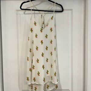 Off-White Cactus Racerback Tiered Dress, Size L